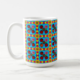 Mug Dames-colorées et fleurs