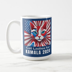 Mug Dames de chat pour Kamala 2024 Démocrate