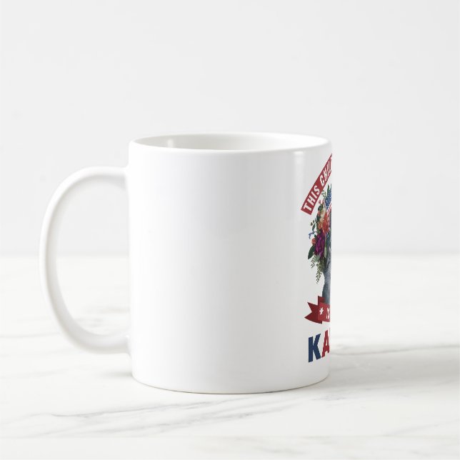 Mug Dames de chat sans enfant pour kamala harris (Gauche)