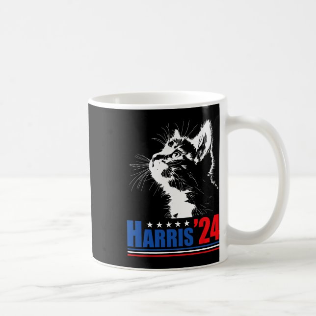 Mug Dames De Chat Sans Enfant Pour Kamala Harris 24 Us (Droite)