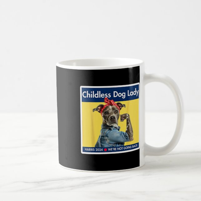 Mug Dames de chien Kamala Harris Président 2024 (Droite)
