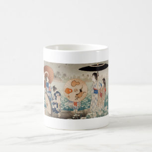 Mug Dames japonaises d'ukiyo-e vintage avec l'art de