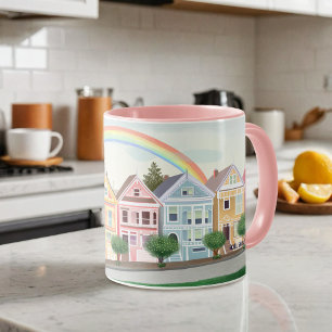 Mug Dames peintes de San Francisco Pastel