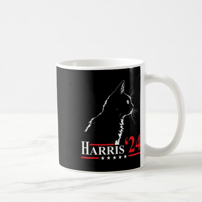 Mug Dames pour Kamala Chat Drôle 2024 Président Kamala (Droite)