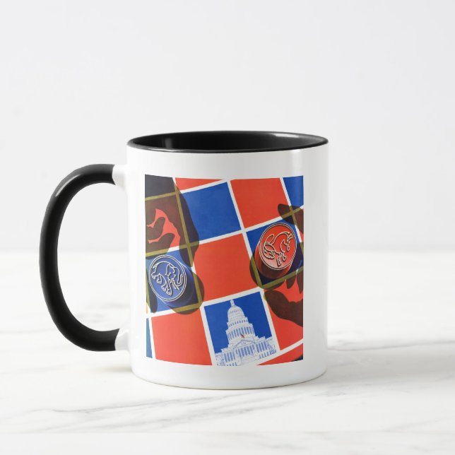 Mug Damier d'élection (Gauche)