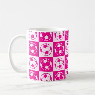 Mug Damier Football / Motif de ballon de football - Ro