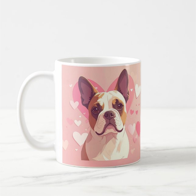 Mug d'amour de Bouledogue Français Mignon (Gauche)