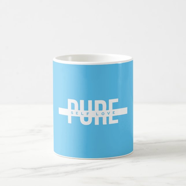 Mug d'amour pur bleu et blanc (Centre)