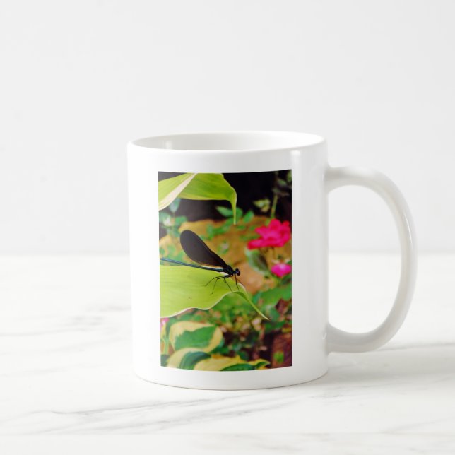Mug Damselfly et Rose (Droite)