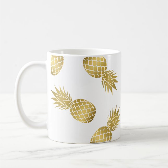 Mug d'ananas d'or de Faux (Gauche)