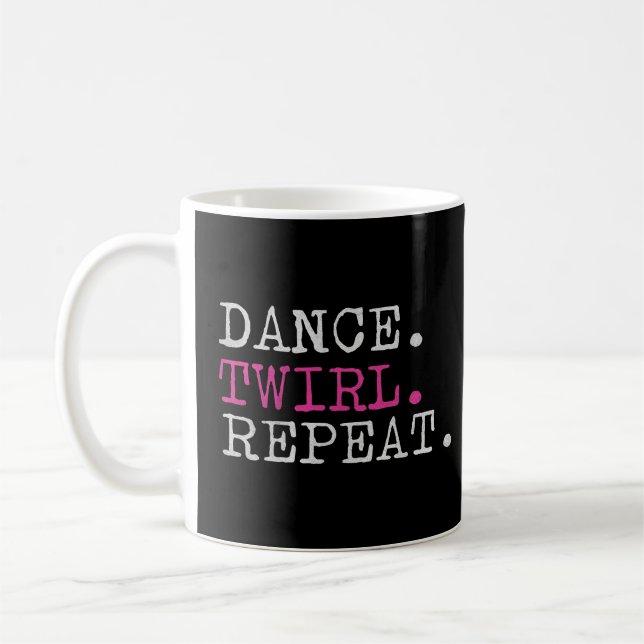 Mug Dance Twirl Répéter Baton Twirler Gymnastique (Gauche)
