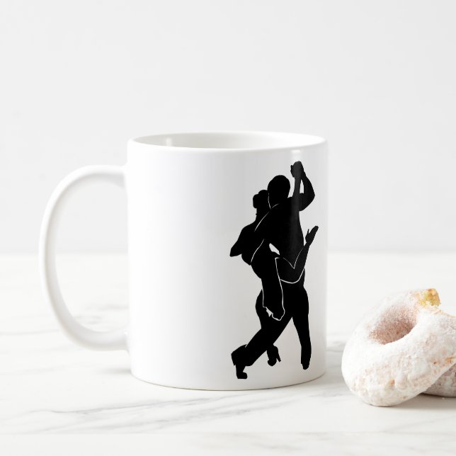 Mug Dancer Couple - Couleurs Personnalisées (Avec donut)