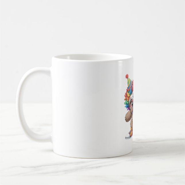 Mug Dancing Clown Dabbing Éffrayant Halloween paresse  (Gauche)
