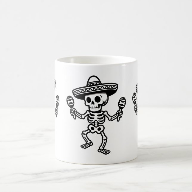 Mug Dancing Mexican Skeleton (Centre)