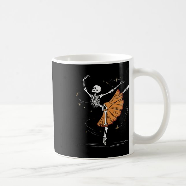 Mug Dancing Skeleton Byllerina Byllet Dance Halloween (Droite)