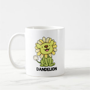 Mug Dandelion Funny Lion Pun
