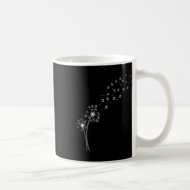 Mug Dandelion Pi Jour Fleur Floral Arbre Mathématiques (Droite)
