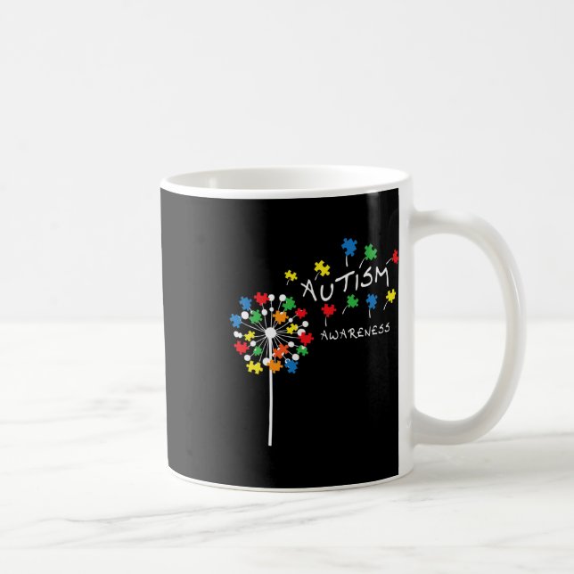 Mug Dandelion Puzzle pièce Cool Sensibilisation sur l' (Droite)