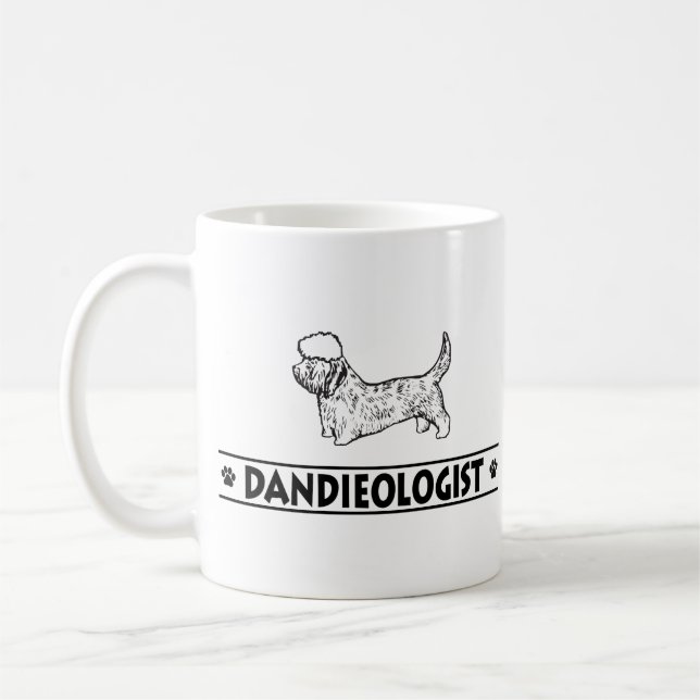 Mug Dandie humoristique Dinmont Terrier (Gauche)