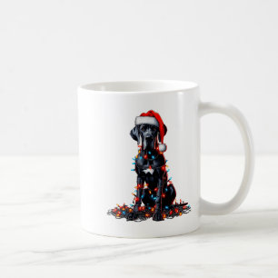 Mug Dane Noël Lumières Amant de Chien Xmas Pyjama