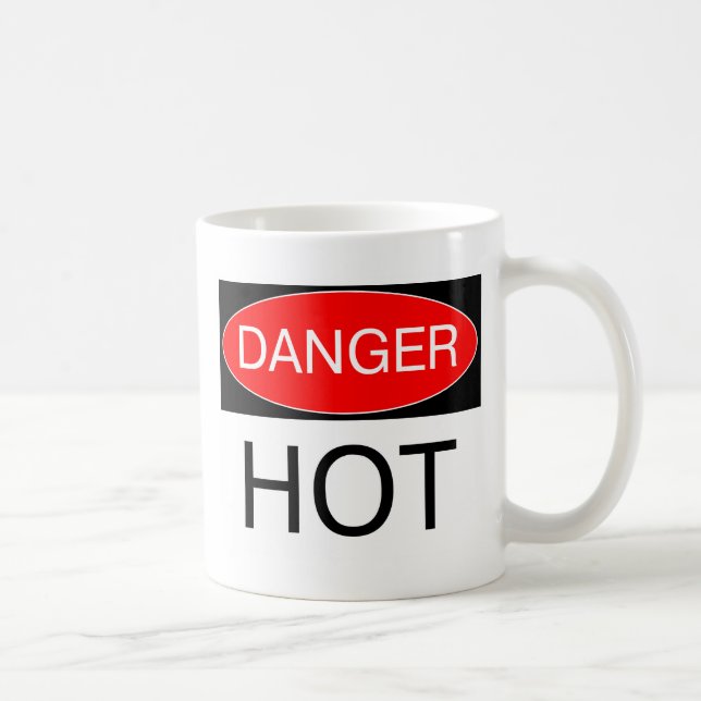 Mug Danger - Chaud Chemise de Prudence Drôle Sac Crava (Droite)
