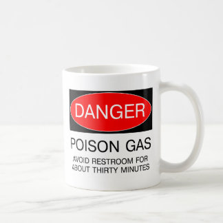 Mug Danger - Gaz toxique (Évitez les toilettes) Drôle 