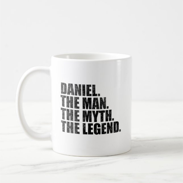 Mug Daniel name, Daniel The Man The Myth The Legend (Gauche)