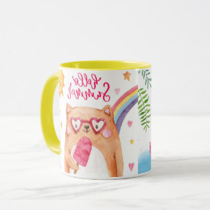 Mug d'animaux d'été