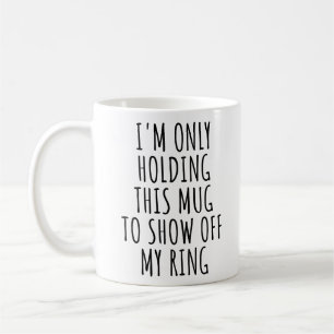 Mug d'annonce de fiançailles : Montrez ma bague