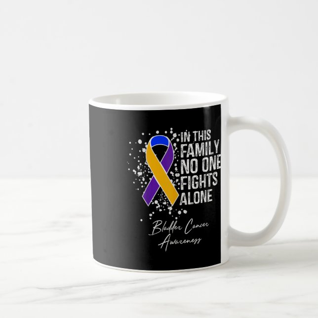 Mug Dans cette famille combat seul le cancer de la ves (Droite)