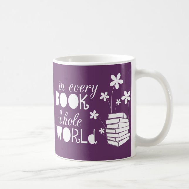 Mug Dans chaque livre un monde entier (Droite)