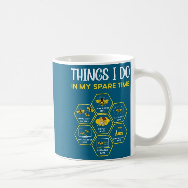 Mug Dans Choses Apiculture Pendant Le Temps Libre Abei (Droite)