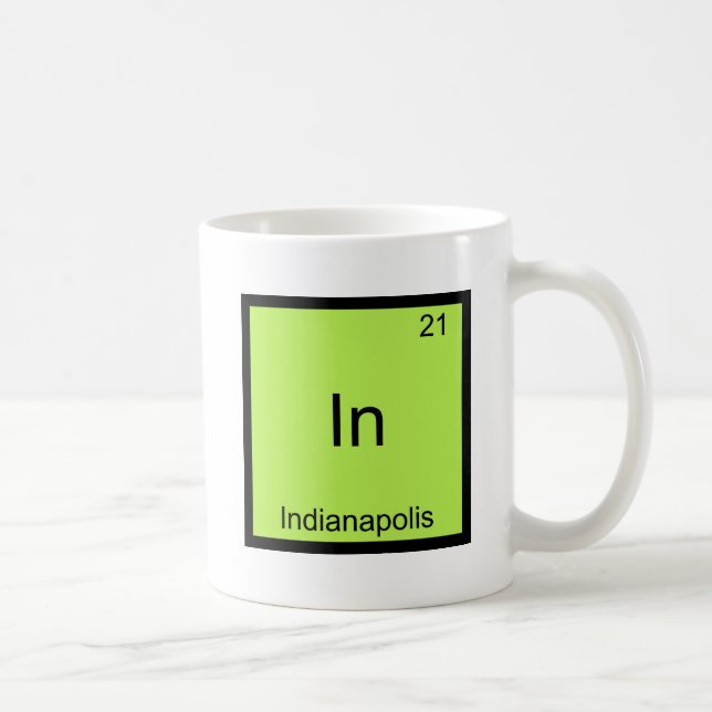Mug Dans - Indianapolis Indiana Symbole de chimie drôl (Droite)