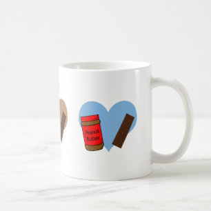 Mug Dans l'amour avec le beurre et le chocolat