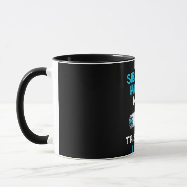 Mug Dans le Siberian husky mama this is how i roll des (Gauche)