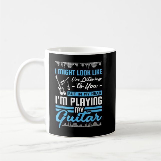 Mug Dans ma tête, je joue de ma guitare (Gauche)