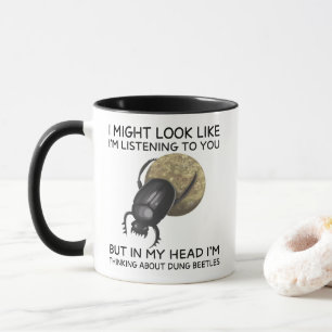 Mug Dans ma tête, je pense aux scarabées