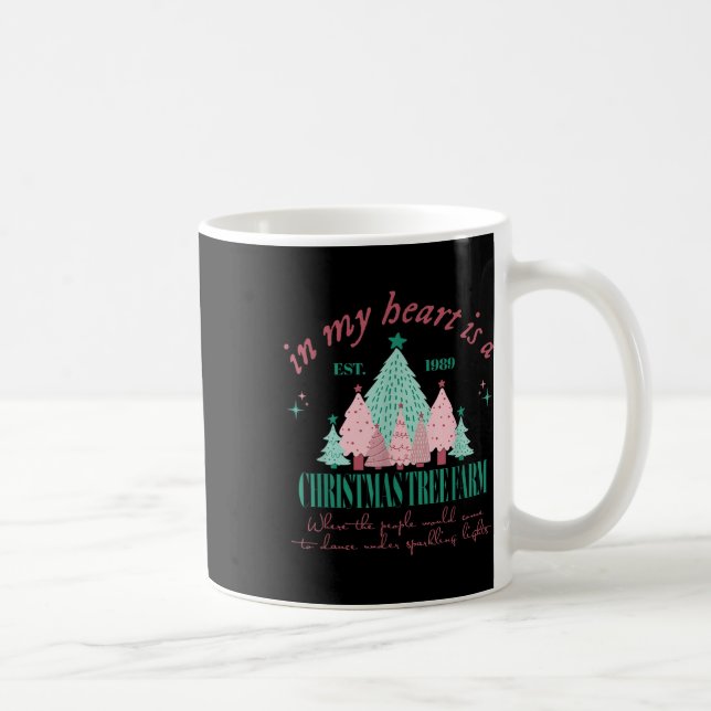 Mug Dans Mon Coeur Est Une Ferme D'Arbre De Noël Vinta (Droite)