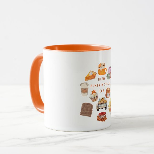 Mug Dans Mon Époque Spice De Citrouille Fleur Camion M (Devant gauche)