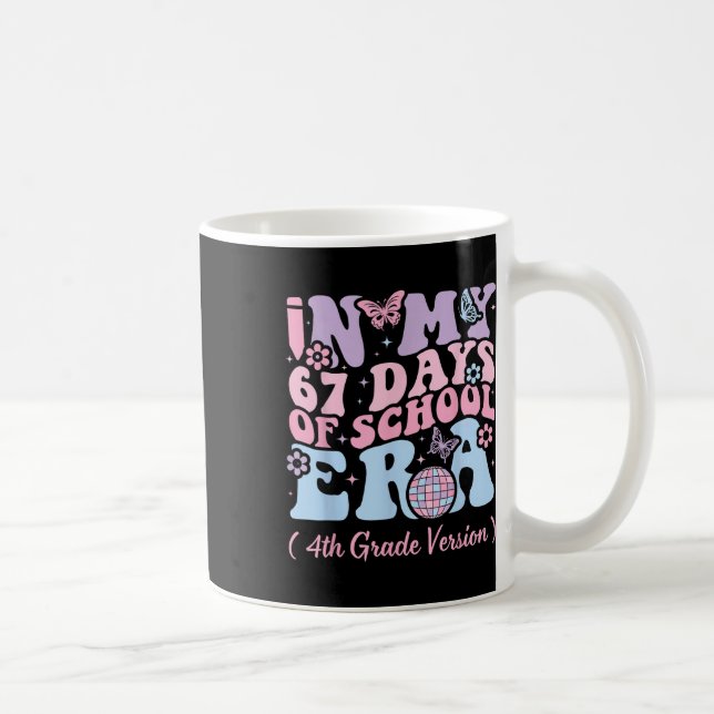 Mug Dans Mon Ère De 67 Jours D'école Mème Enfants Jeun (Droite)