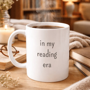 Mug Dans Mon Ère de Lecture Minimaliste Amateur de Liv