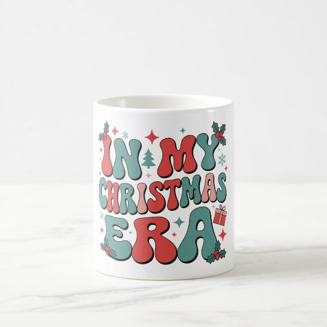 Mug Dans mon ère de Noël mignon groovy Noël Xmas (Centre)