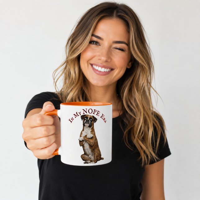 Mug Dans Mon Ère De Refus Drôle Attitude De Boxer (Créateur téléchargé)