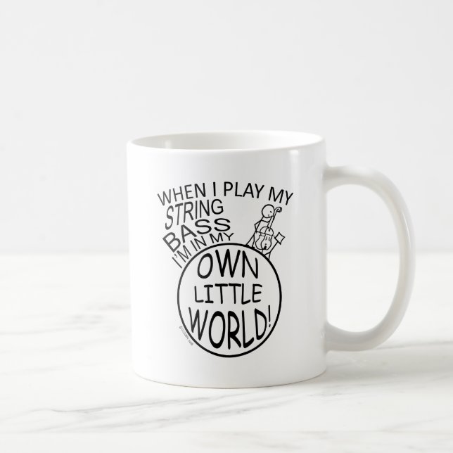 Mug Dans Mon Petit Monde Basse À Cordes (Droite)