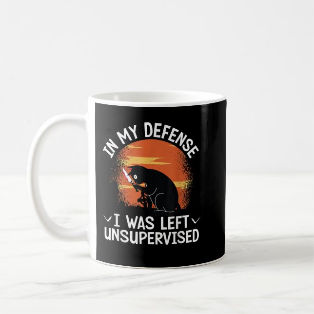 Mug Dans My Defense I Ce que Left Unsupervised Cat Hal (Gauche)