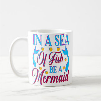 MUG DANS UNE MER DE POISSON ÊTRE UNE MERMAIN