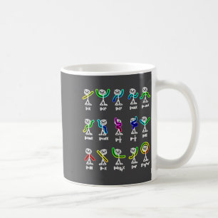 Mug Danse algébrique Figures de graphique drôles Mathé