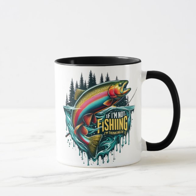 Mug Danse Arc-en-ciel Un poisson vibre saute de l'eau (Droite)