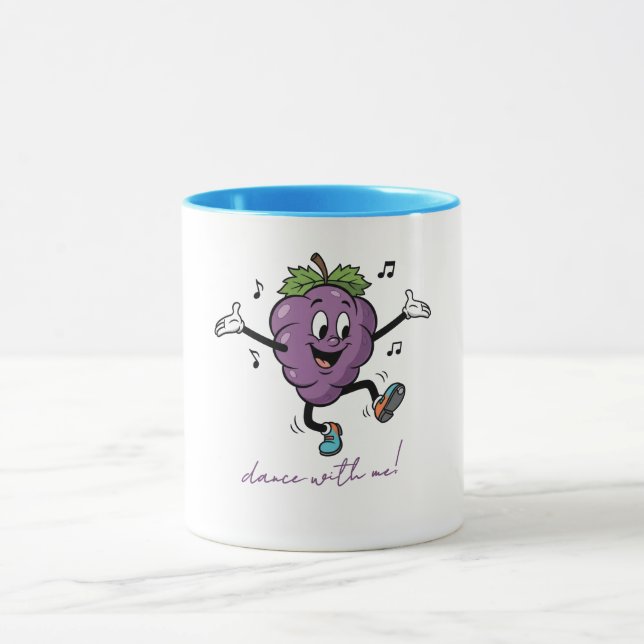 Mug Danse Avec Moi Raisin Heureux (Centre)