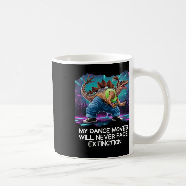 Mug Danse de dinosaure drôle dinosaure dansant  (Droite)